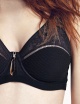 AW11 Modern Vintage Feel Padded Vintage Bras (Black)